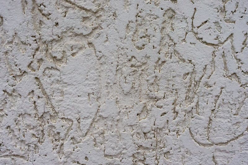 Texture of the decorative stucco wall as a background. Bark beetle style royalty free stock photography